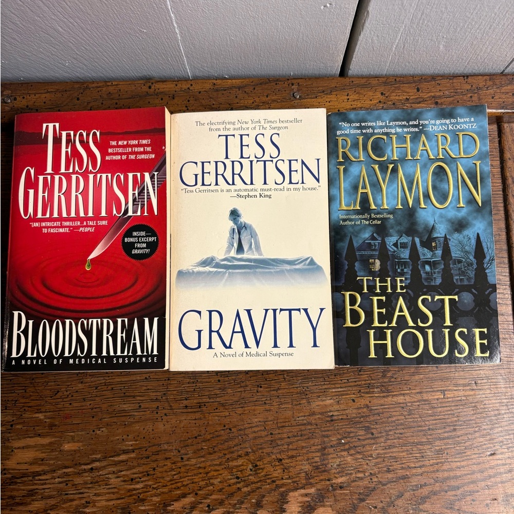 Tess Gerritsen and Richard Laymon Book Set
